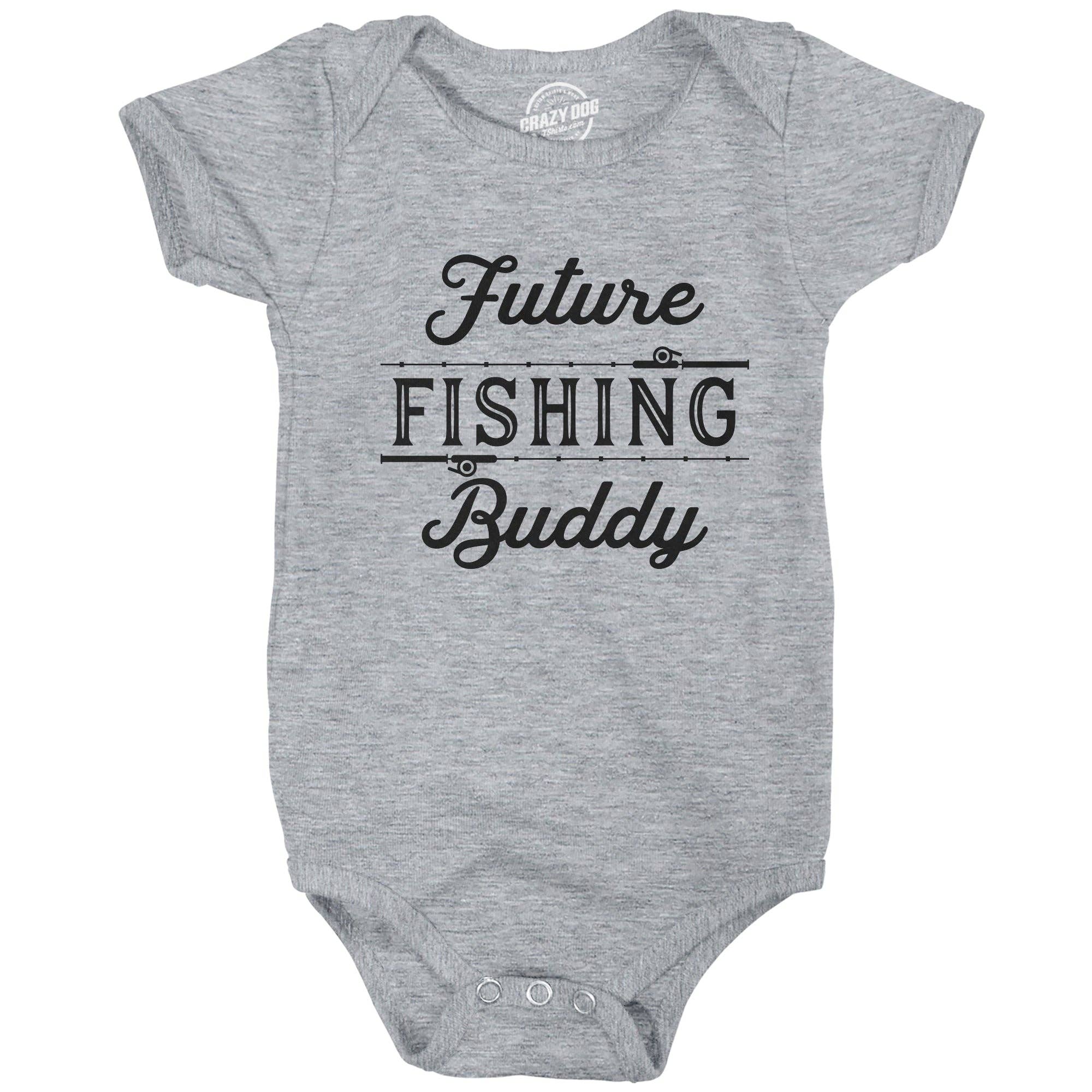 Future Fishing Buddy Baby Bodysuit