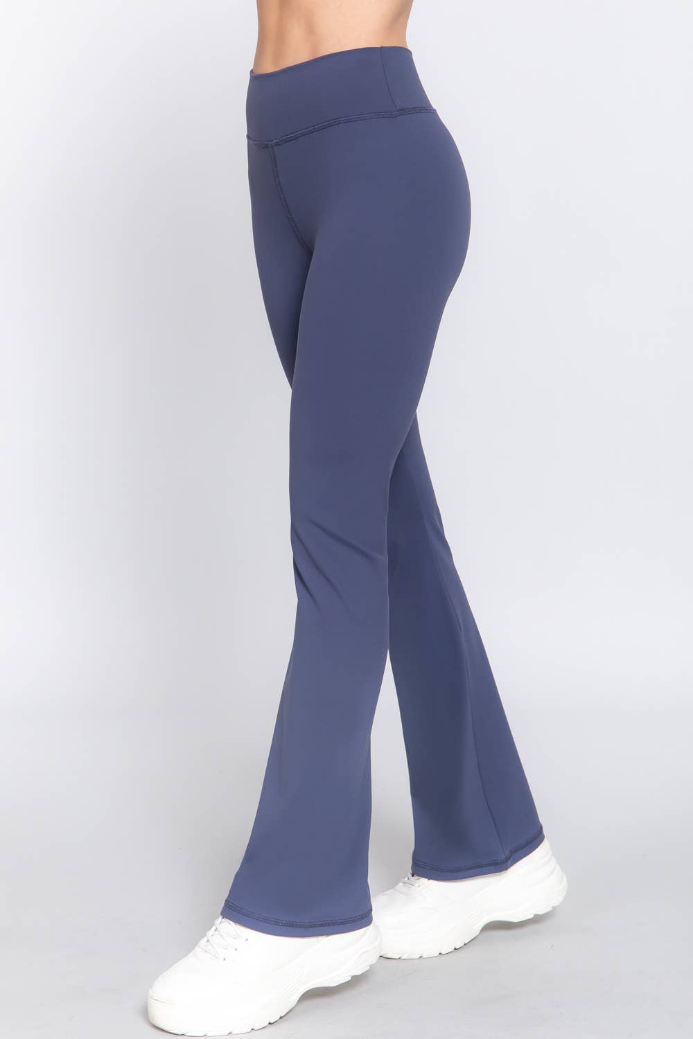 ._ SI-24879 Fitted Flare Stretch Workout Long Pants