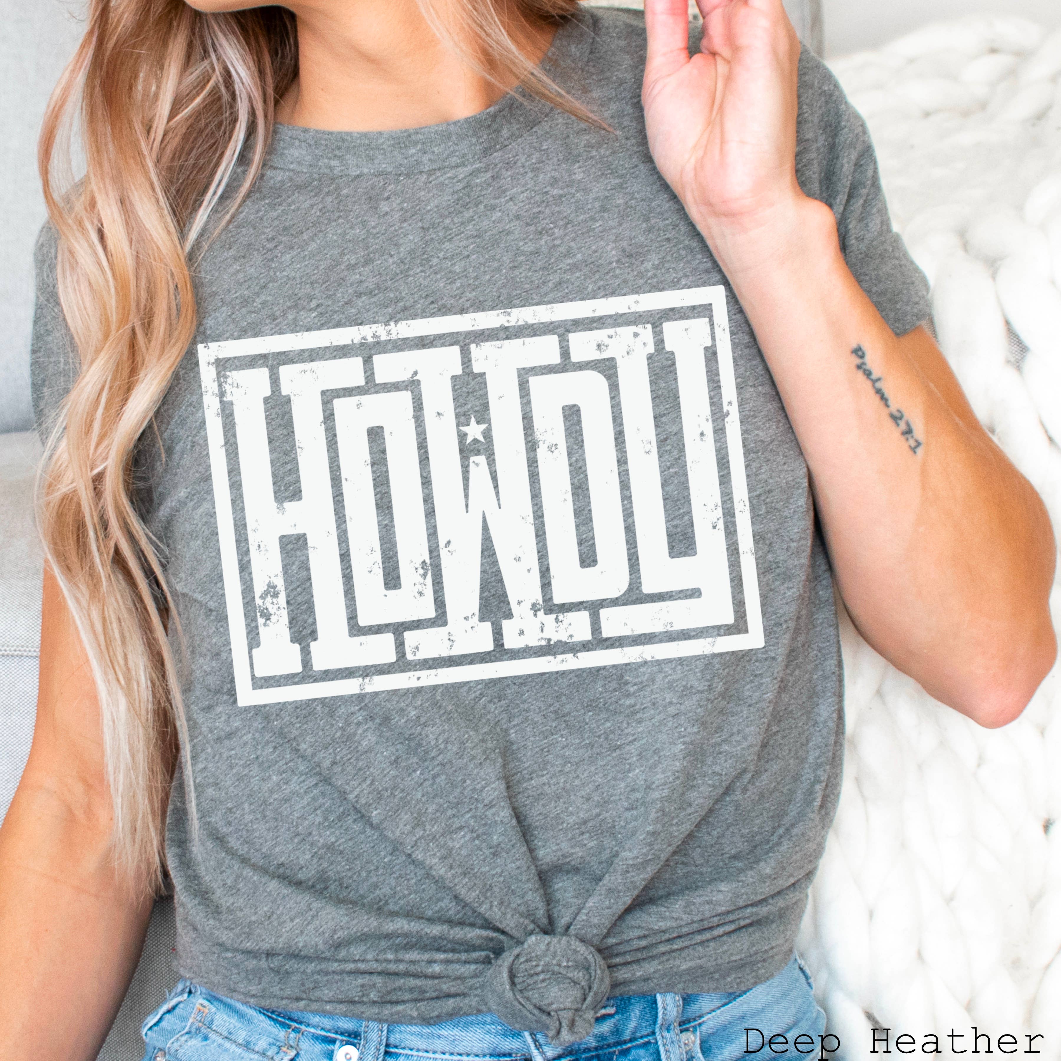 Howdy Graphic Tee | Western Graphic Tee  | Bella Canvas
