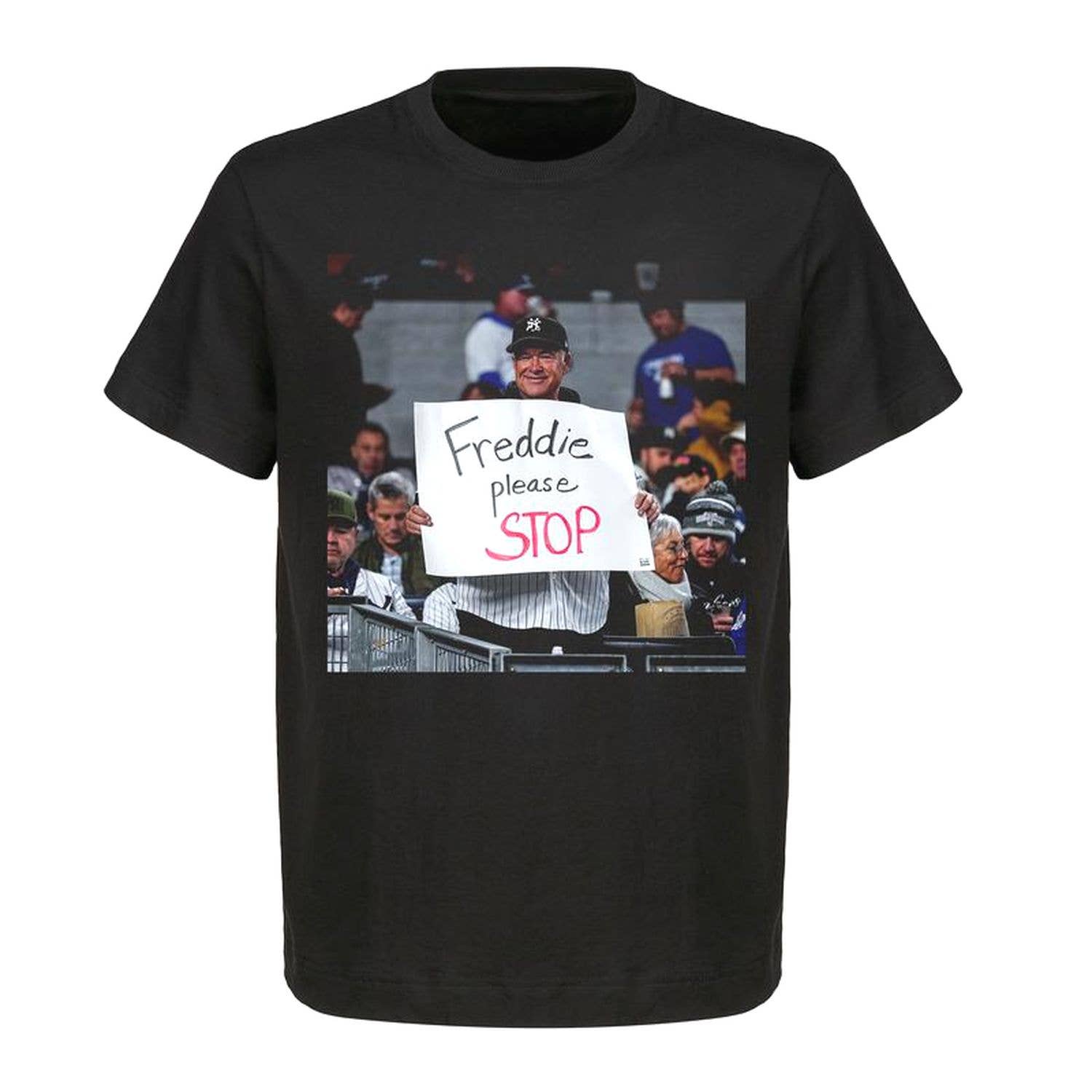Freddie Please Stop Heavy Cotton Baseball T-Shirt For Men