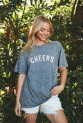 Cheers  Oversized Graphic Top
