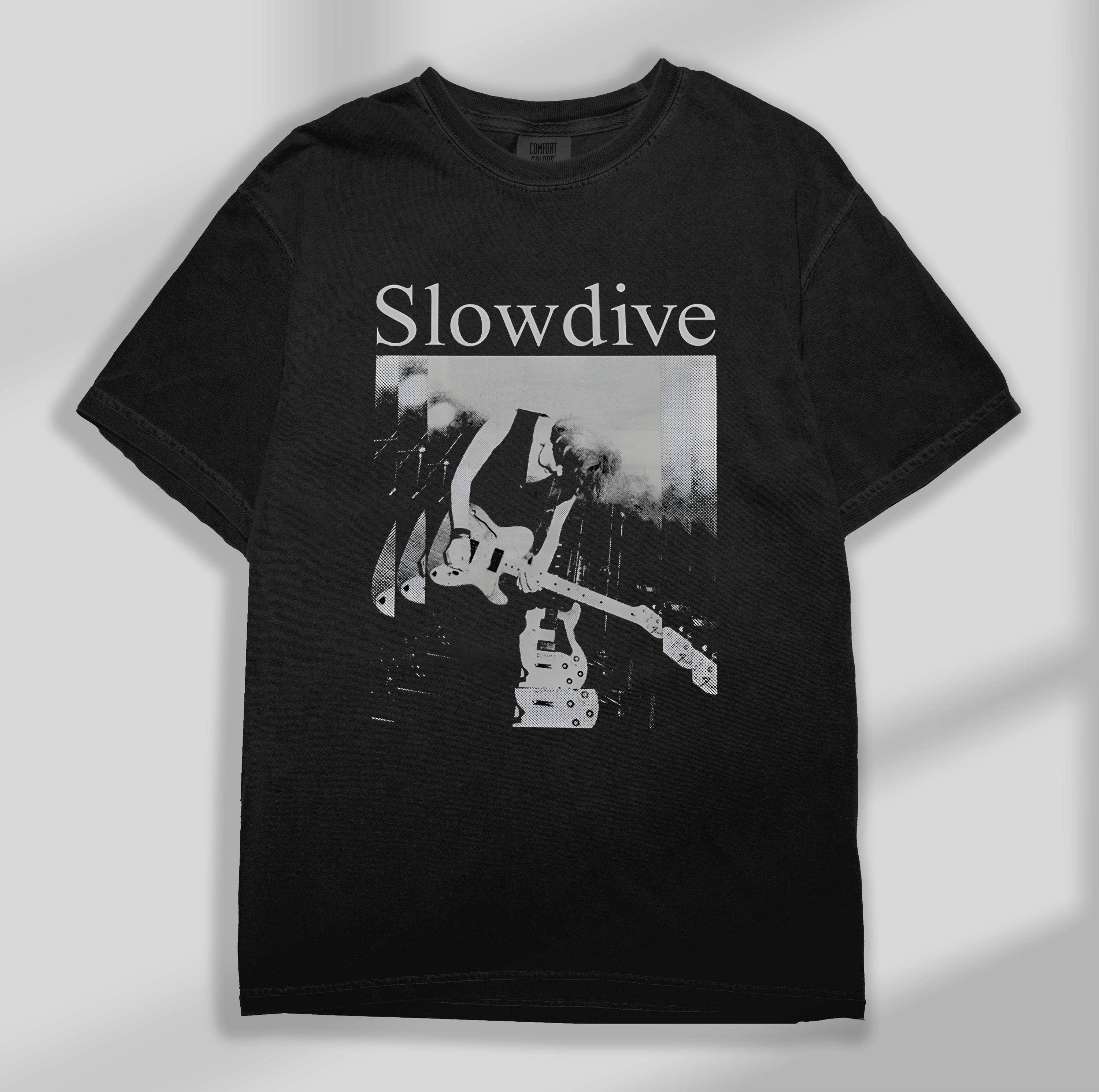 Slowdive Vintage Style Band Tee Retro Music Graphic Shirt