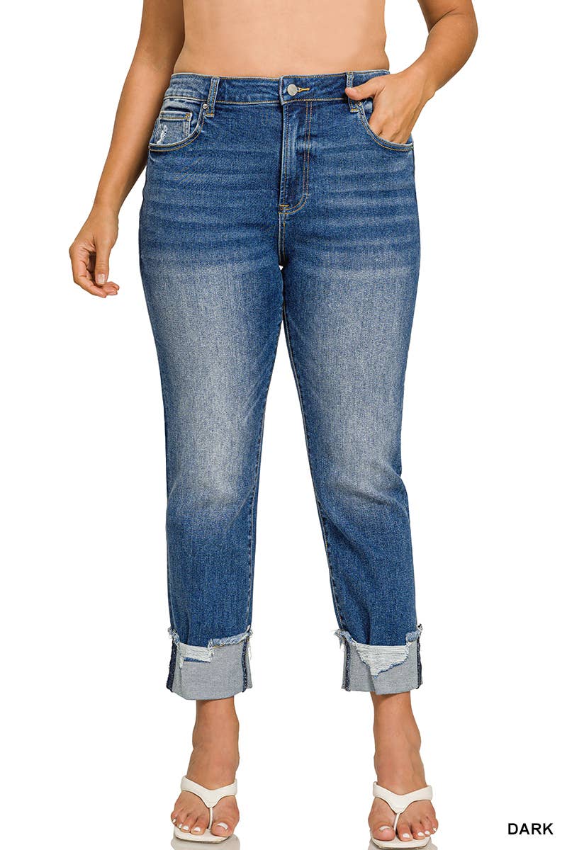 .0303 Plus Cuffed Skinny Denim Pants SI-29568