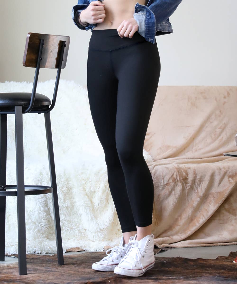 `.Microfiber Wide Waistband Leggings