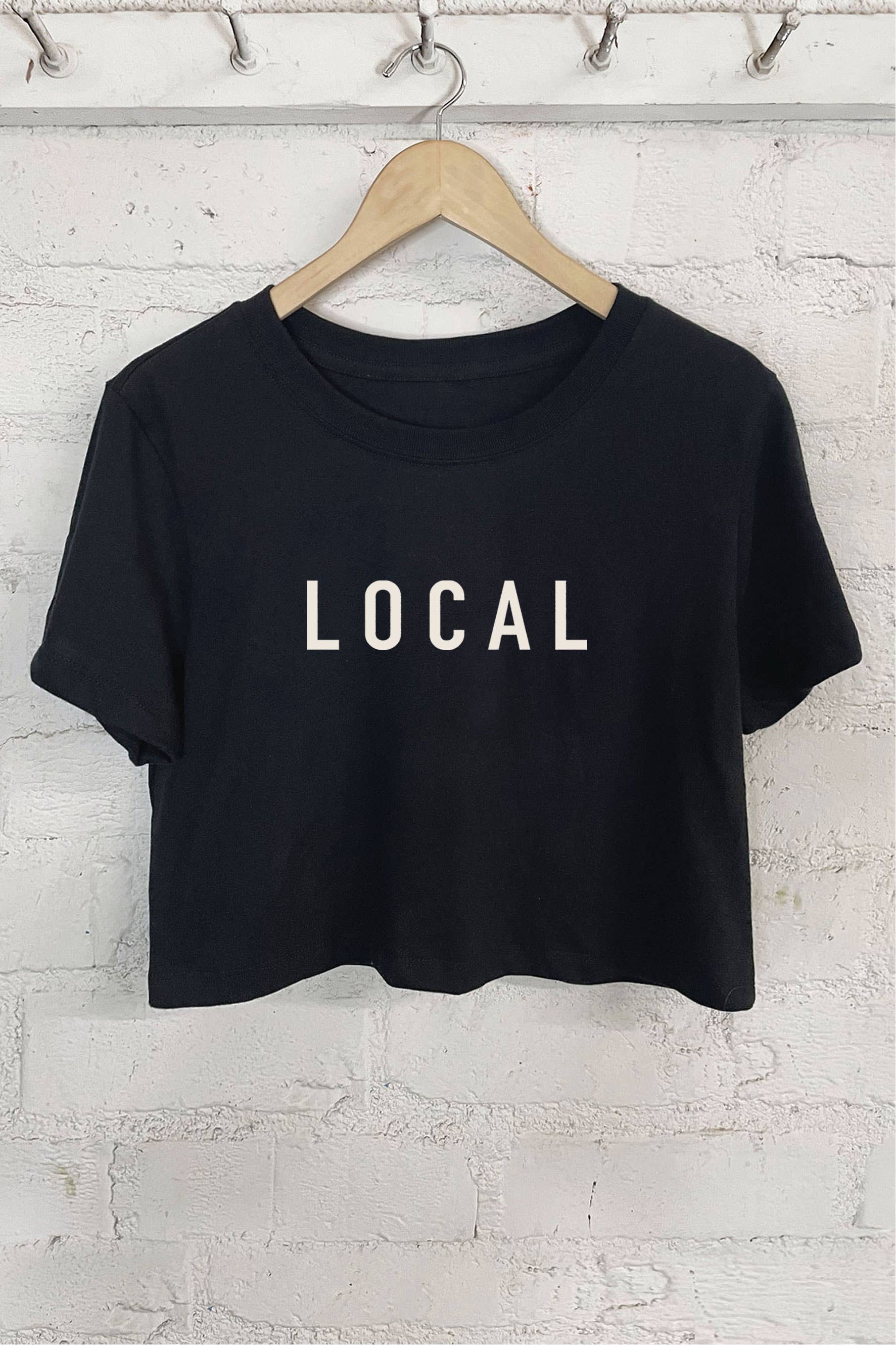 Local Graphic Short Crop Top