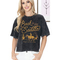Back in the Saddle  - Mineral Wash Cropped Top