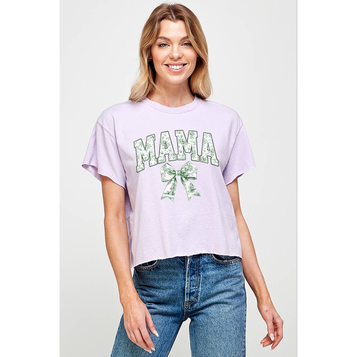 Mama Graphic Crop Top