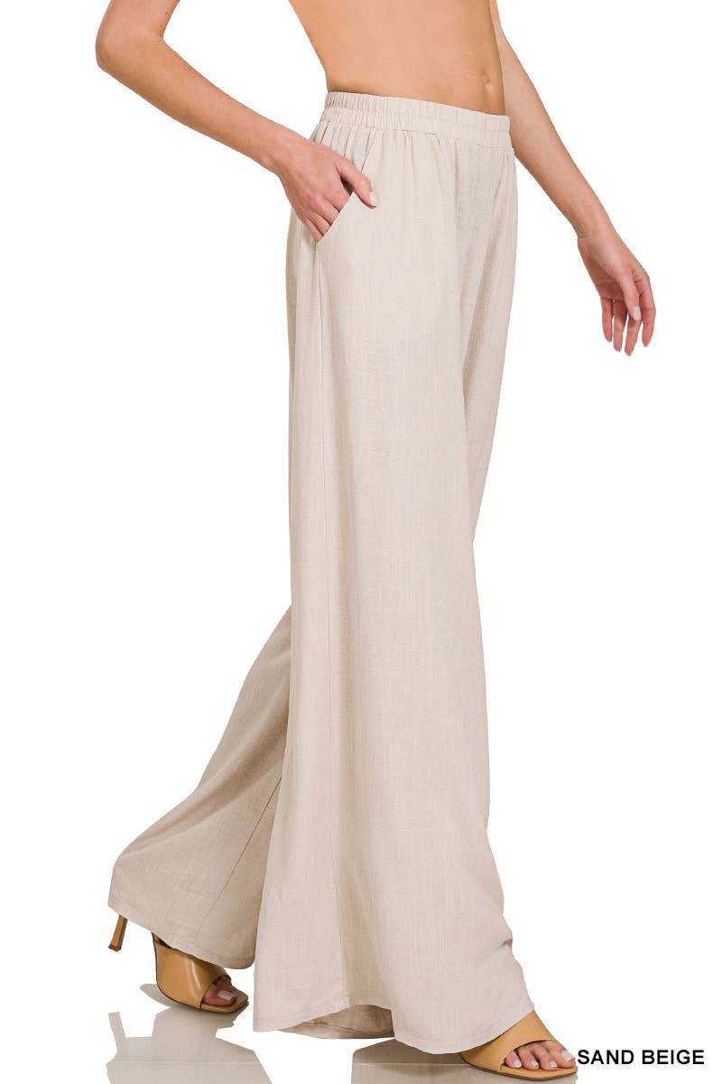 ", Linen Blended Pants Collection