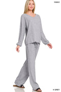 1013 Brushed Hacci Long Sleeve & Pants Set SI-27116