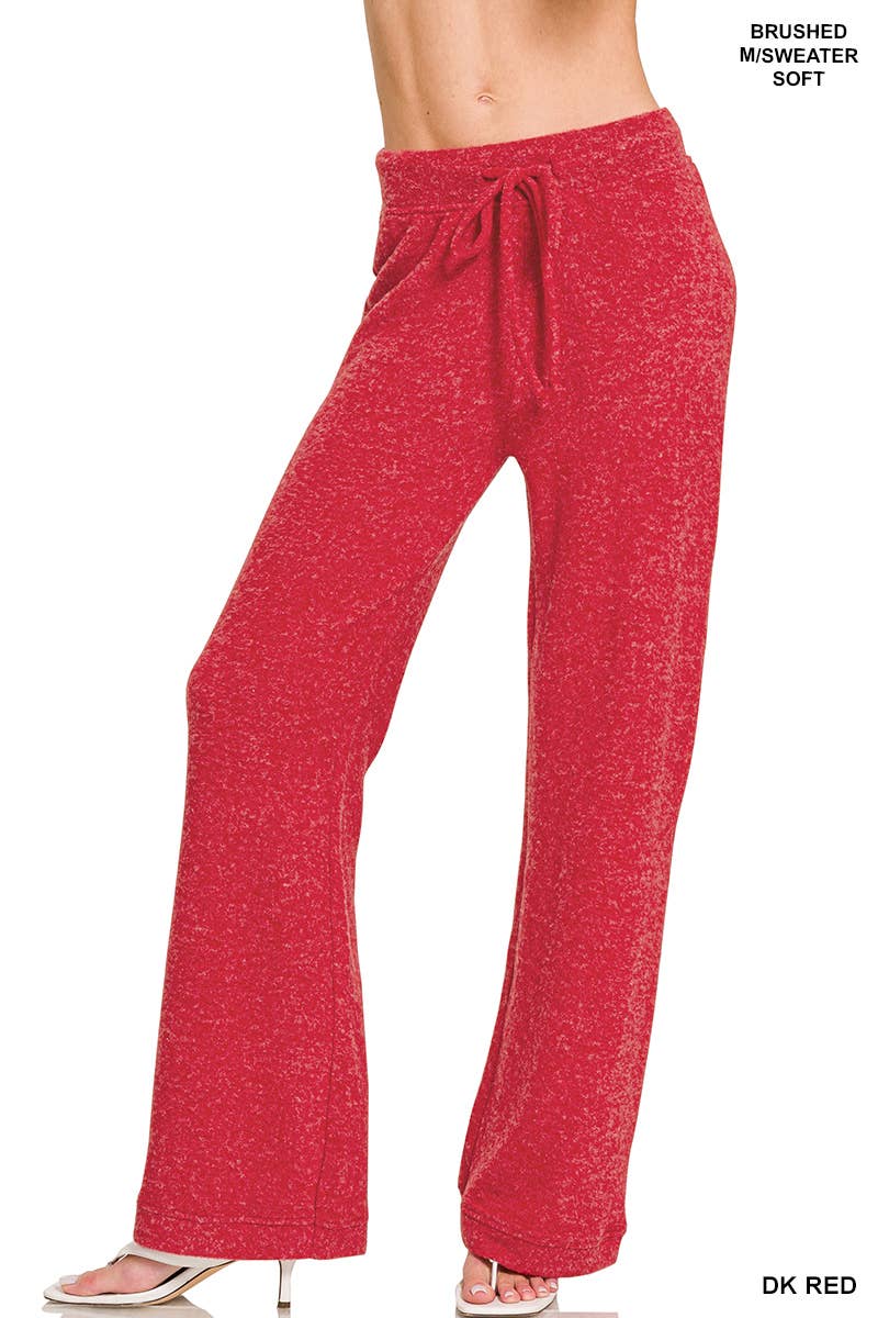 1218 Brushed Hacci Drawstring Soft Pants SI-27034