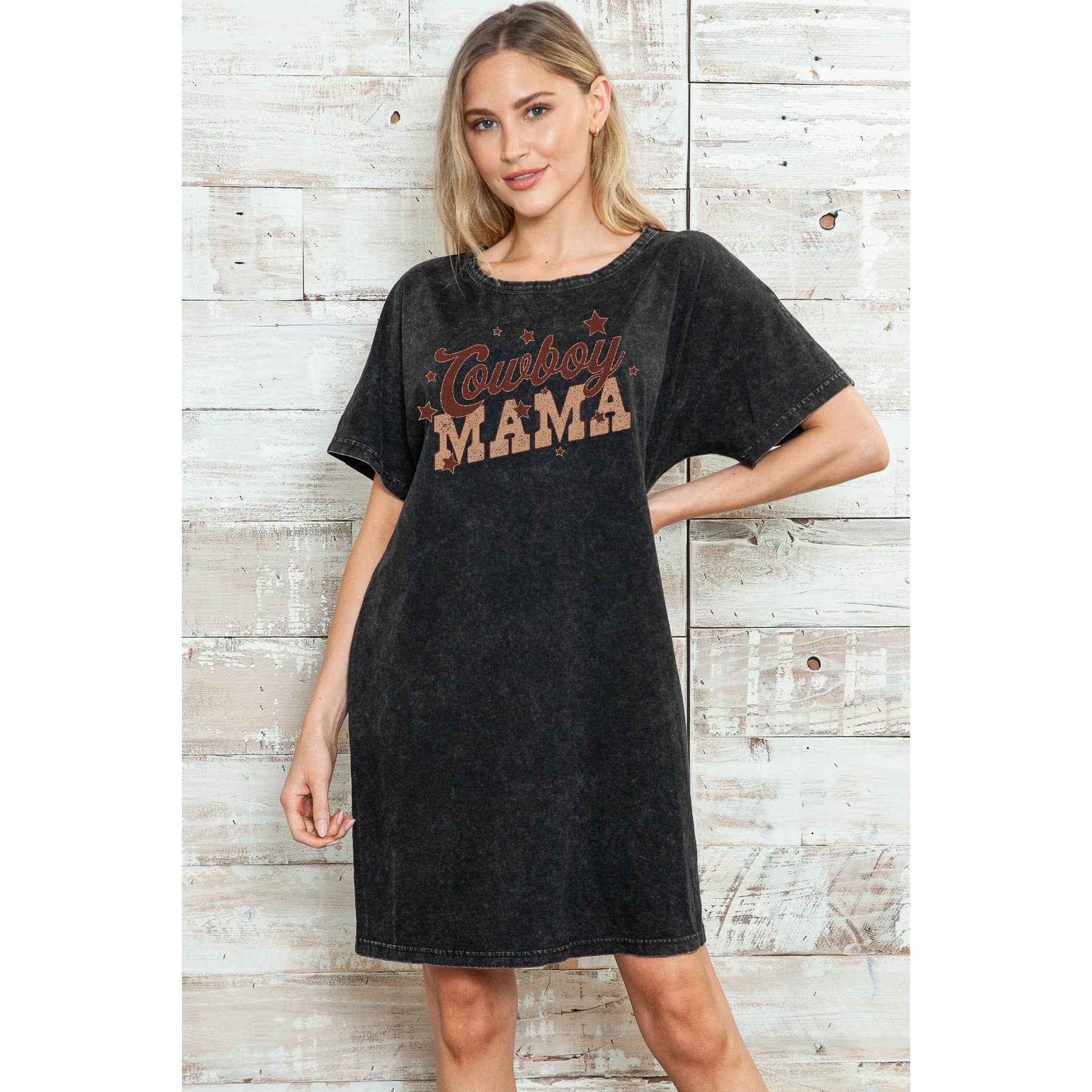 Cowboy Mama Mineral Washed Dress