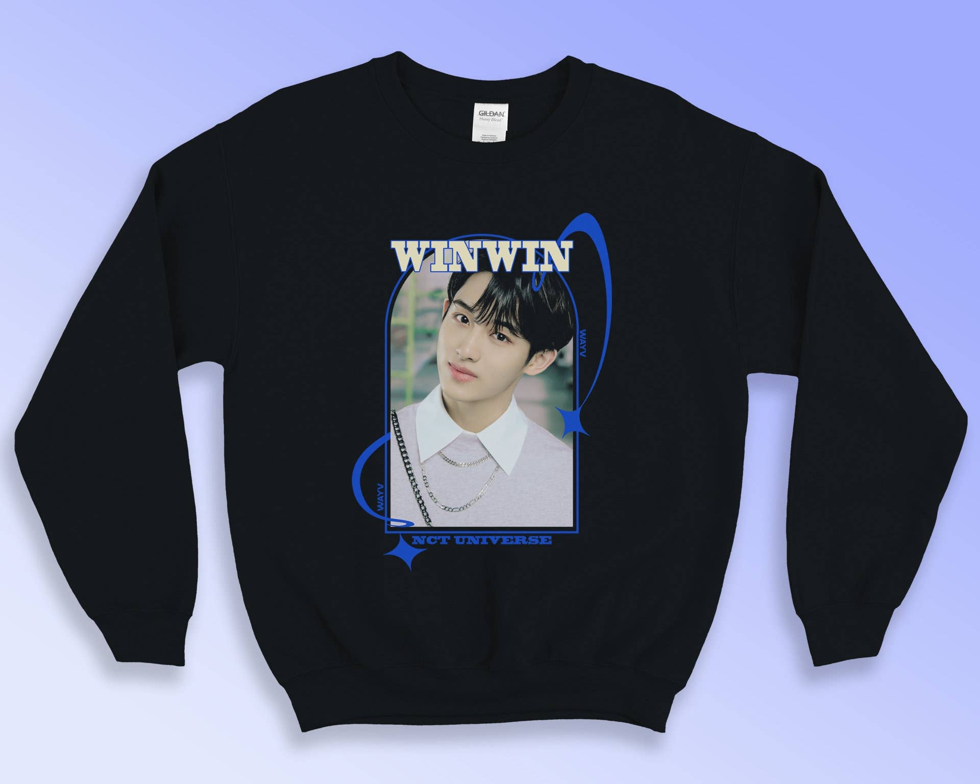90s Retro Sweatshirt Winwin Smcu Kpop