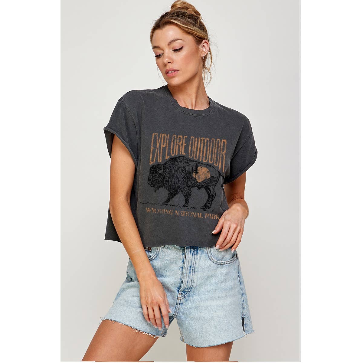 Explore Outdoor  Graphic Crop Top