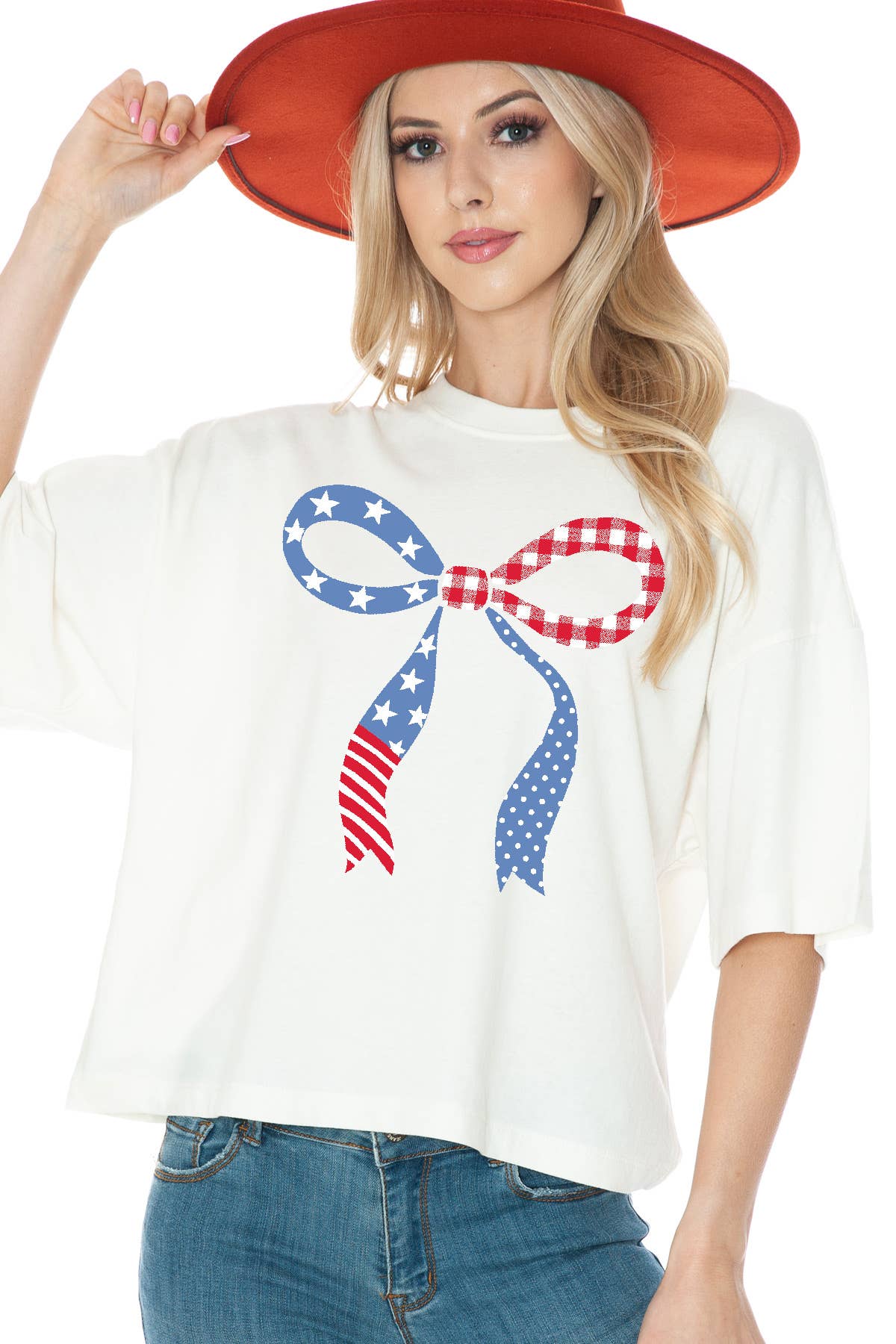 Women Graphic Print Short Sleeve Solid Crop Top