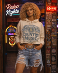 Cowboys N Cold Beer Cropped Hooded Sweatshirt