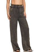 0827 Washed Tencel Pants with Drawstring w/ Pockets SI-28178