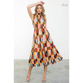 /Size Xl/ Brown Sleeveless Maxi Dress with Smocked Waist Pri