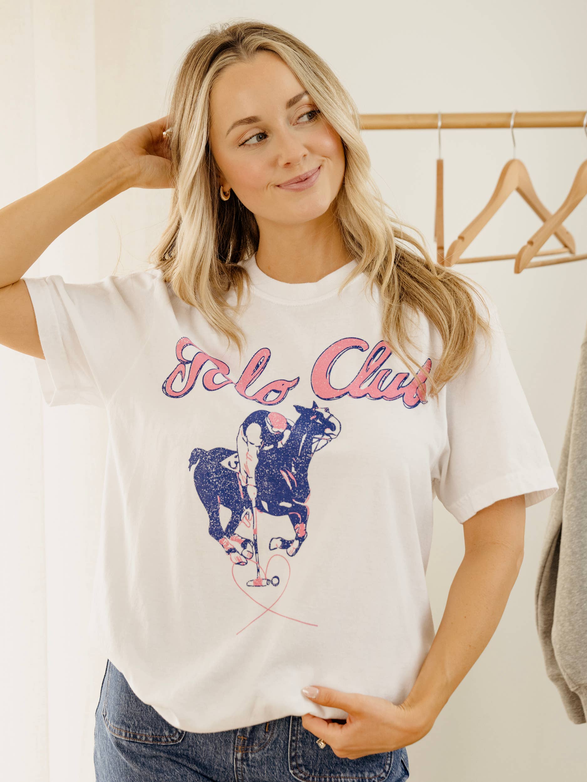 Polo Club White Comfort Colors Tee