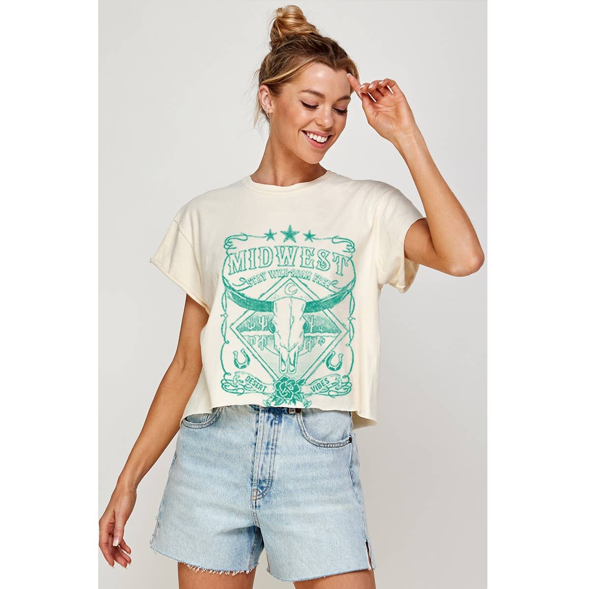 Midwest  Vintage Graphic Crop Top