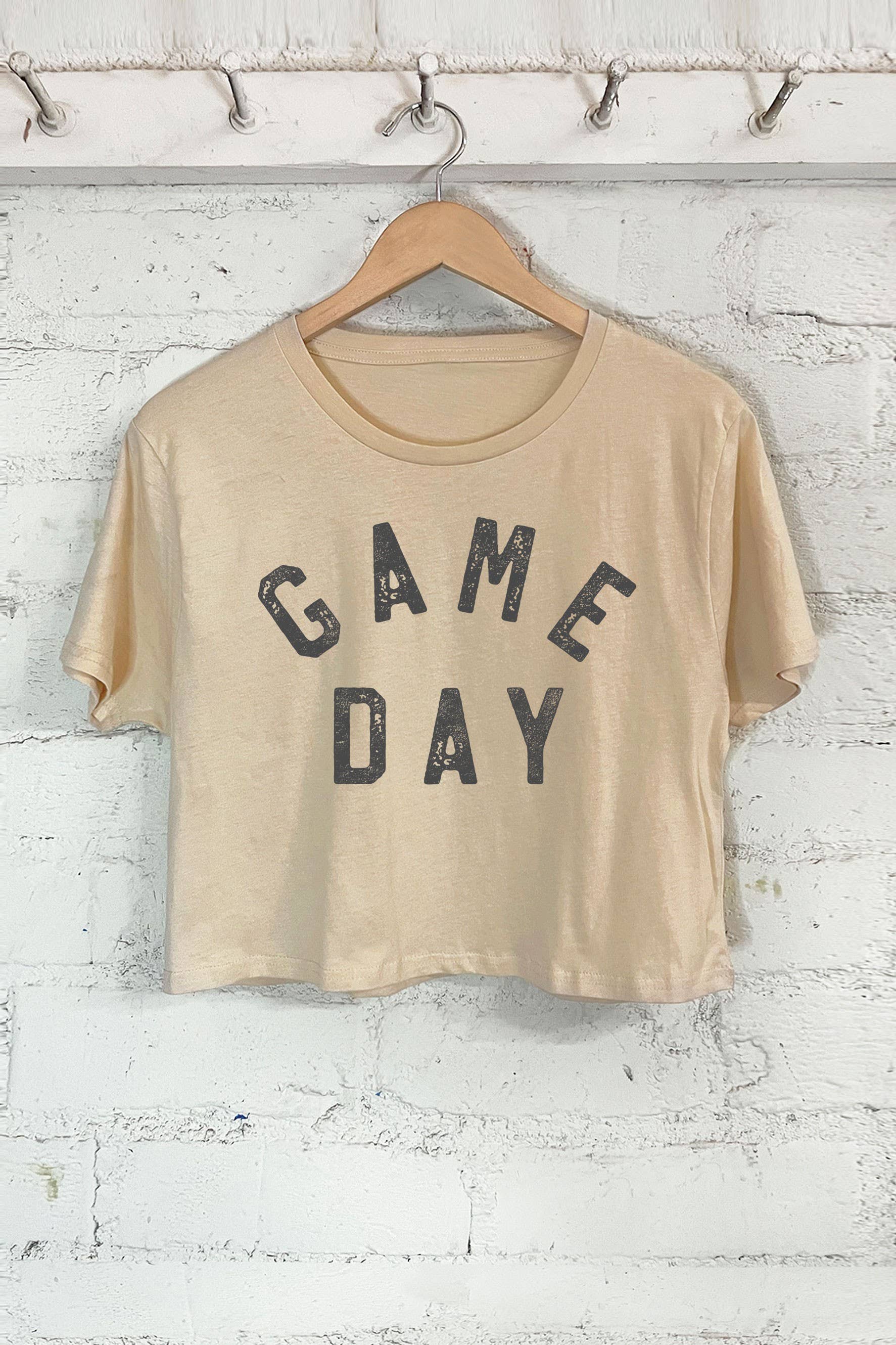 Game Day Graphic Short Crop Top