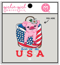 Decal/Sticker USA Piggy 2337