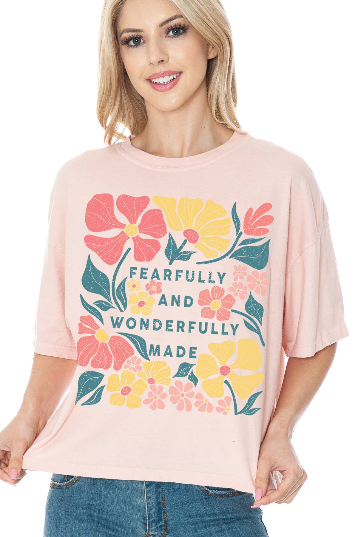 Women Floral Graphic Print Short Sleeve Crop Top