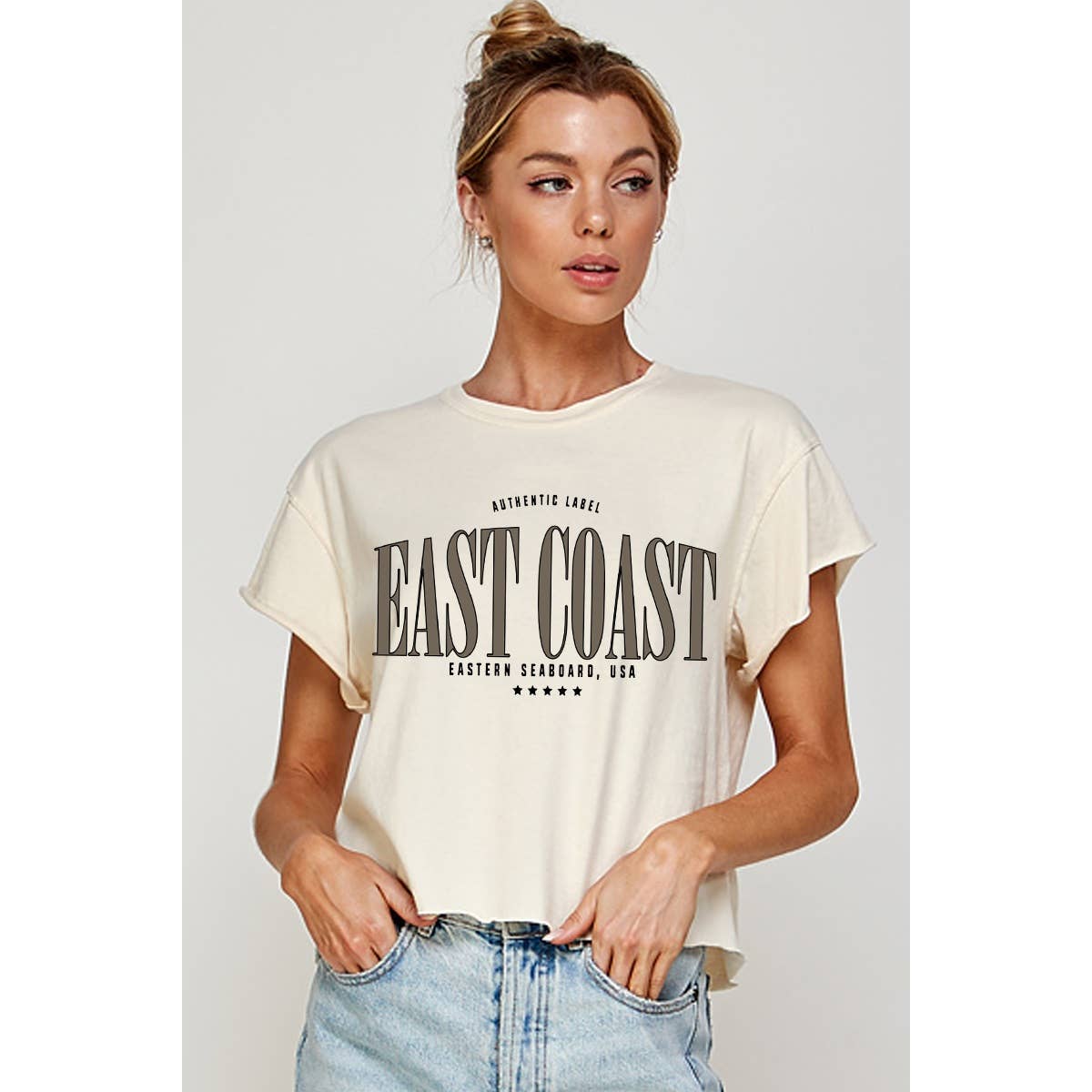 East Coast Vintage Graphic Crop Top
