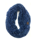 SF-30 Dark Denim Velour Scarf