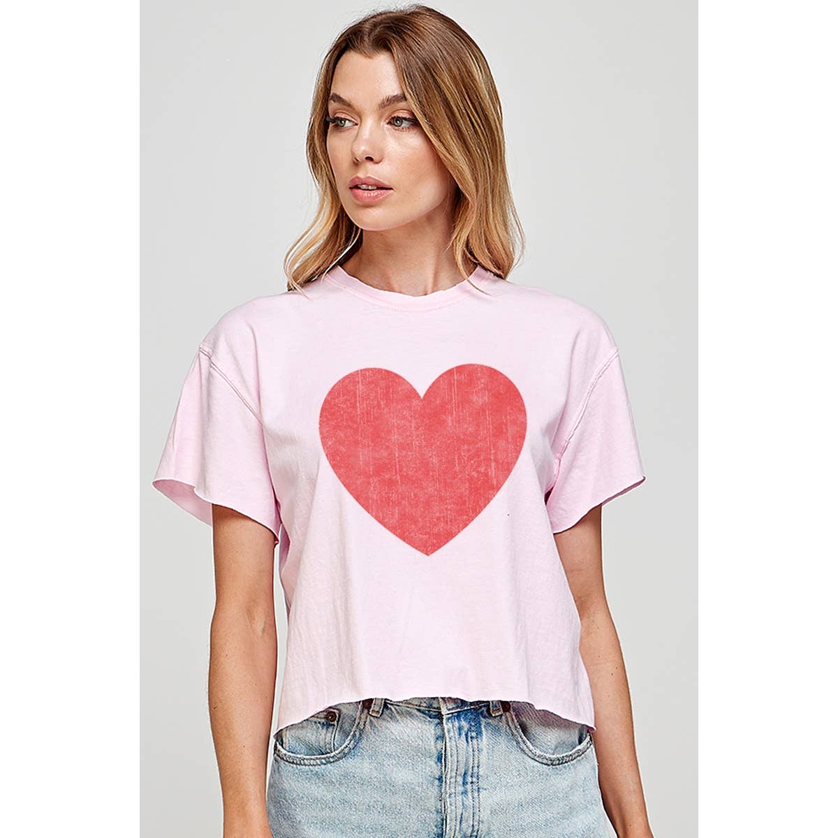 Heart Graphic Crop Top