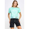 Paris Tennis Club Vintage Graphic Crop Top