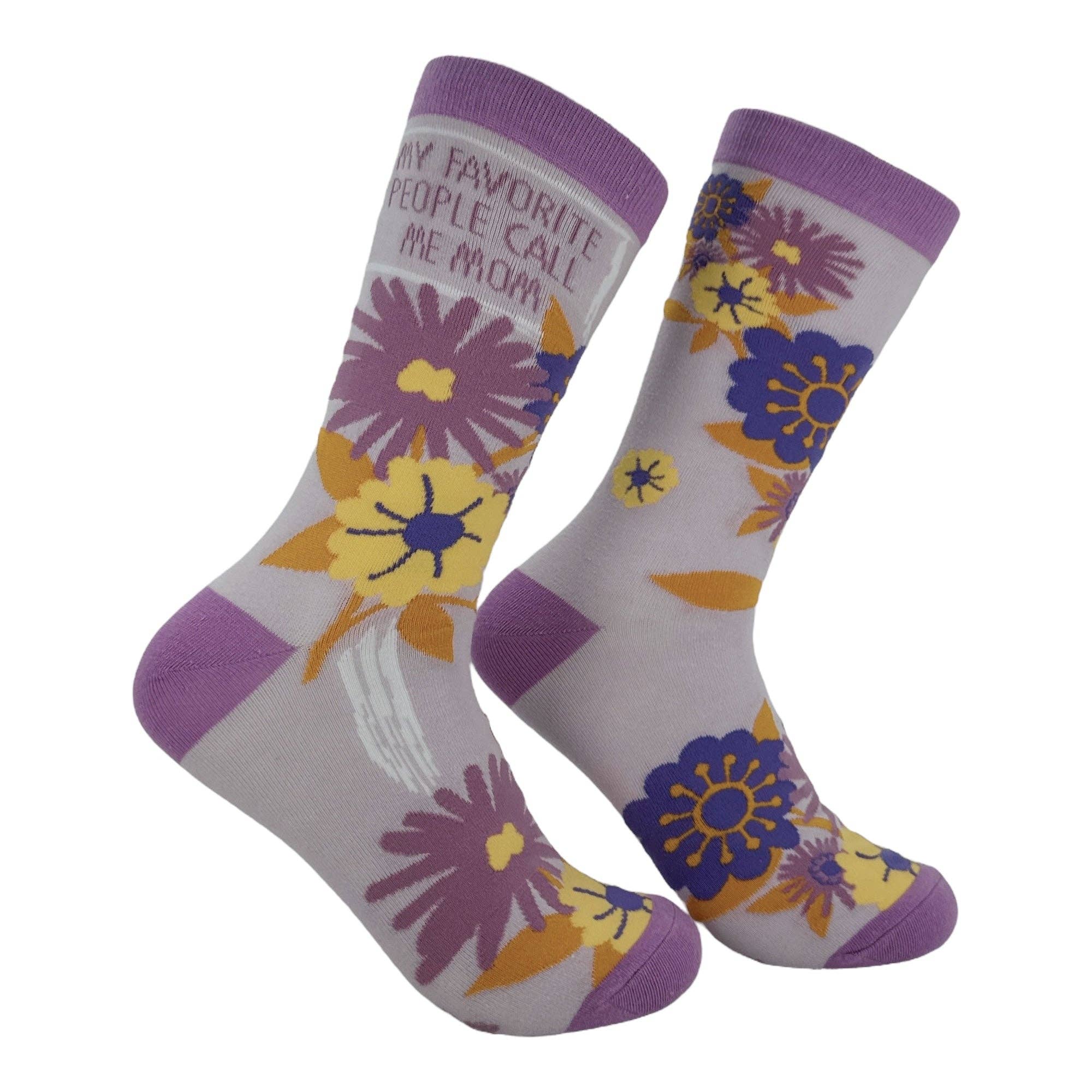 My Favorite People Call Me Mom Socks