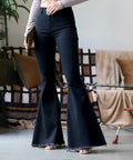 `.SI-22450 High-Rise Super Flare Denim Pants