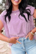 Plus Size Mineral Wash Boxy Fit Cotton Tank Top (S-4X)