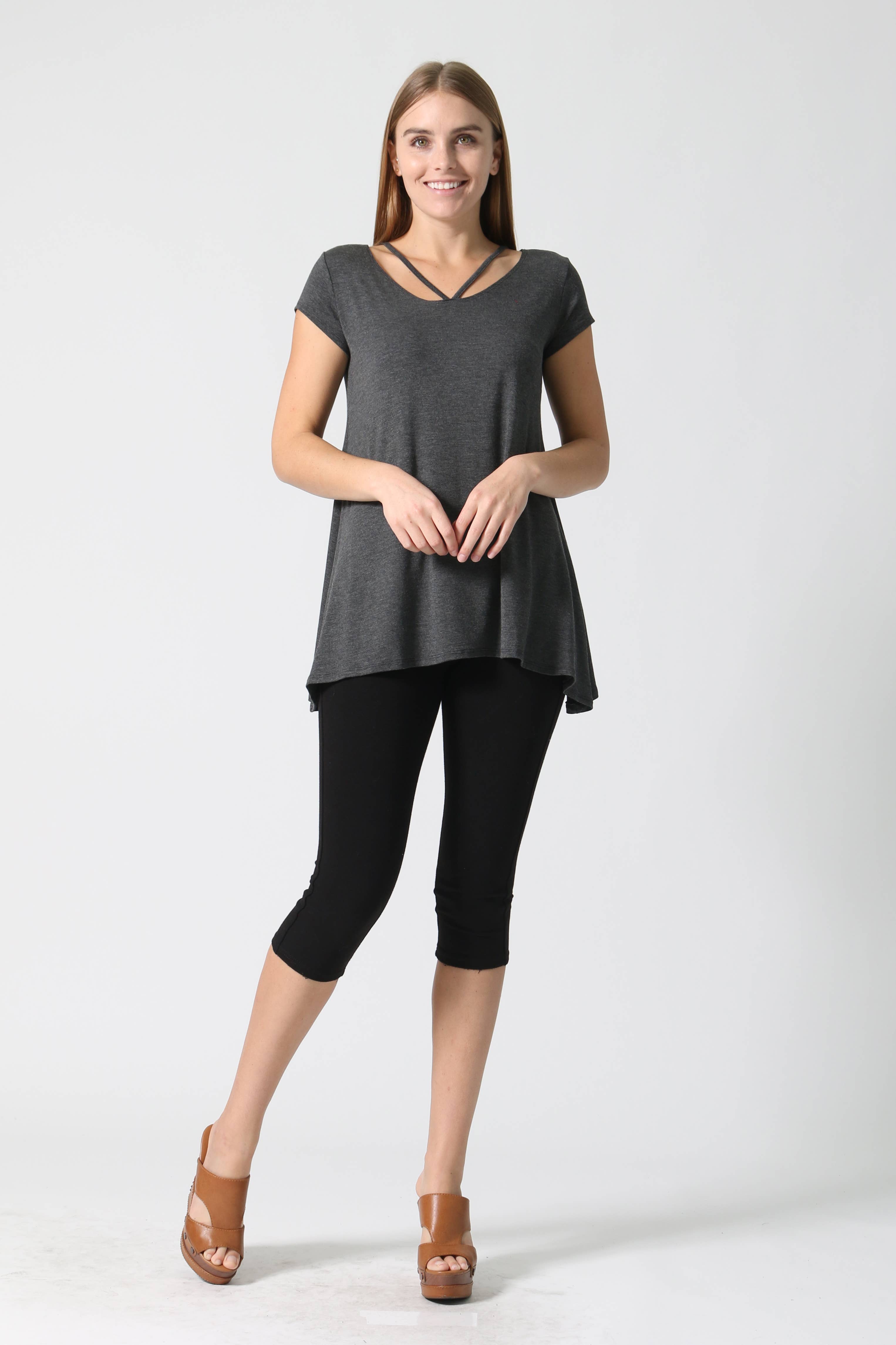 .SI-3952 Neck Detailed Sidetail Tunic