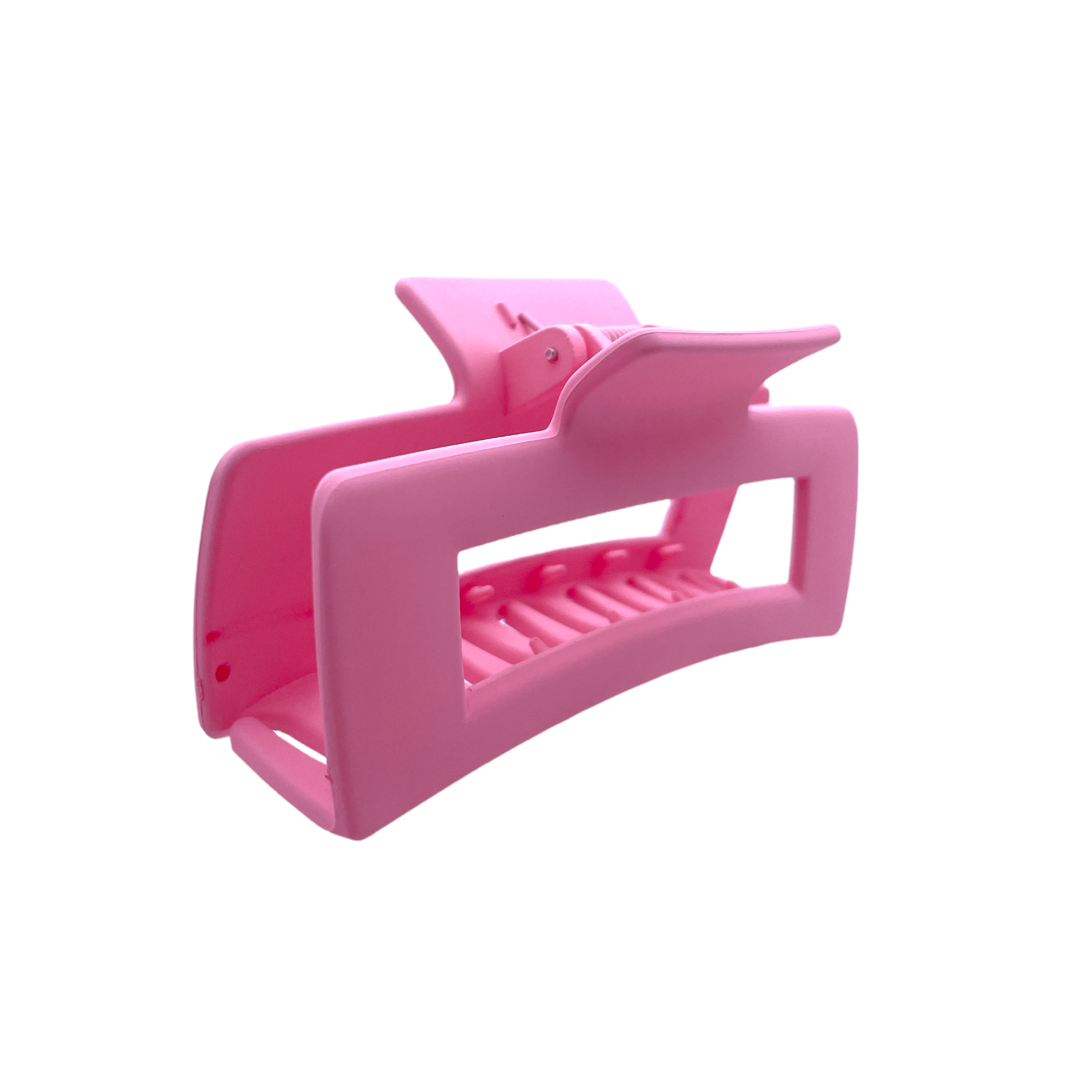 HCR-12S Large Rectangle Hair Clip - Light Pink