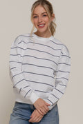 ,...0818 Engineer Stripe Inner Fleece Sweatshirt SI-28621