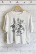 Dreamer Flower Graphic Long Crop Top