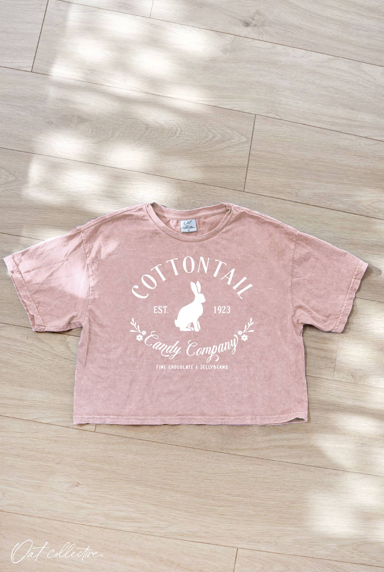 Cottontail Candy Company Cropped Mineral Graphic Top