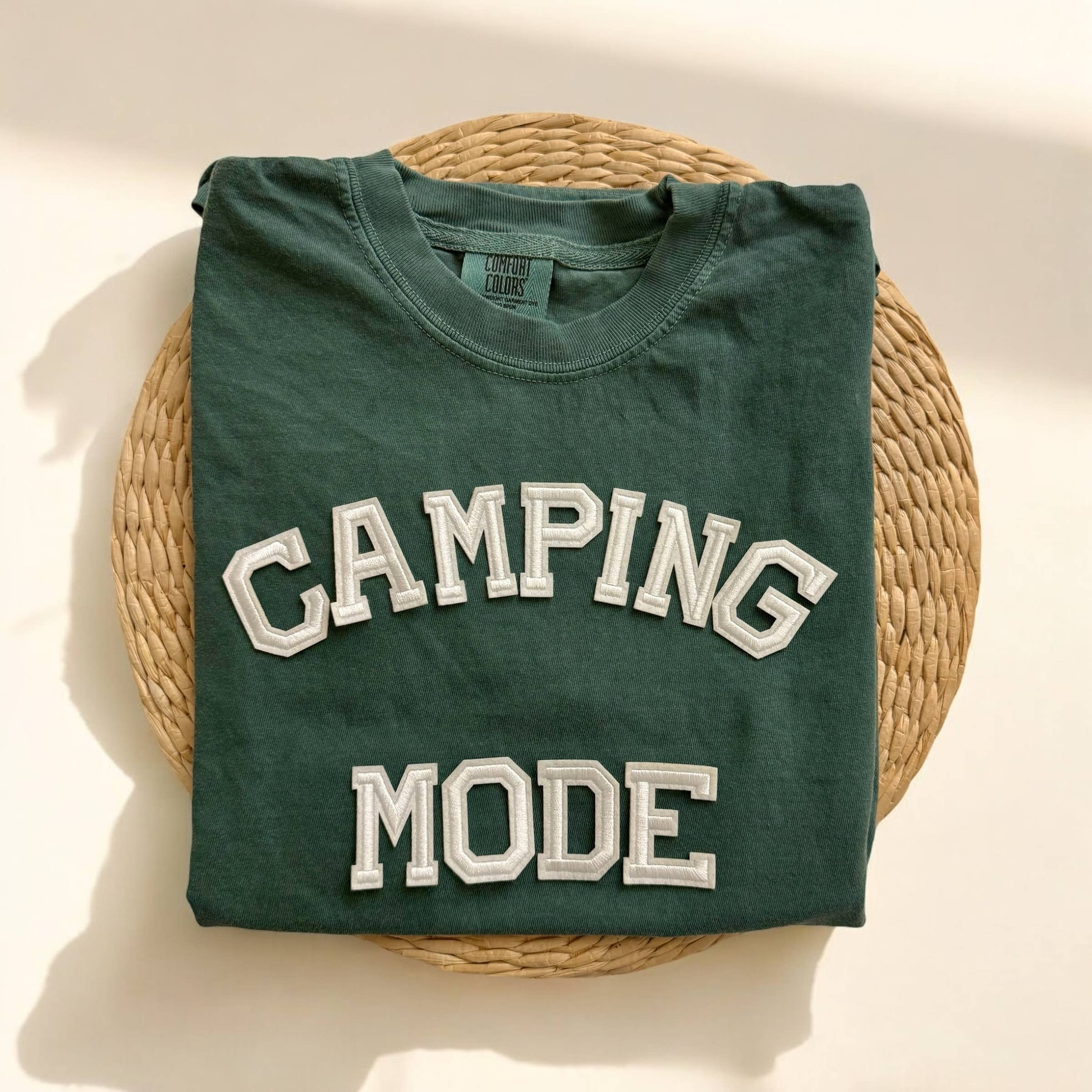 Camping Mode Comfort Colors Short Sleeve Shirt, Camping Gift