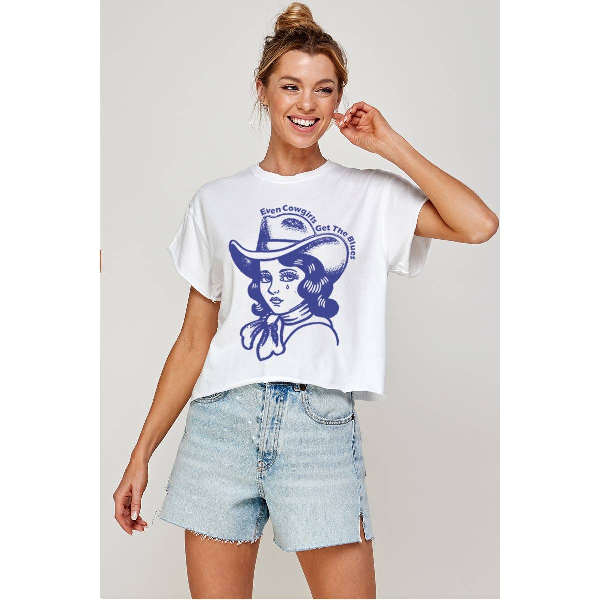 Cowgirl Vintage Graphic Crop Top