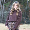 Lm-Waffle Longsleeve Top-Brown