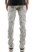 Flame Patched Skinny Jeans