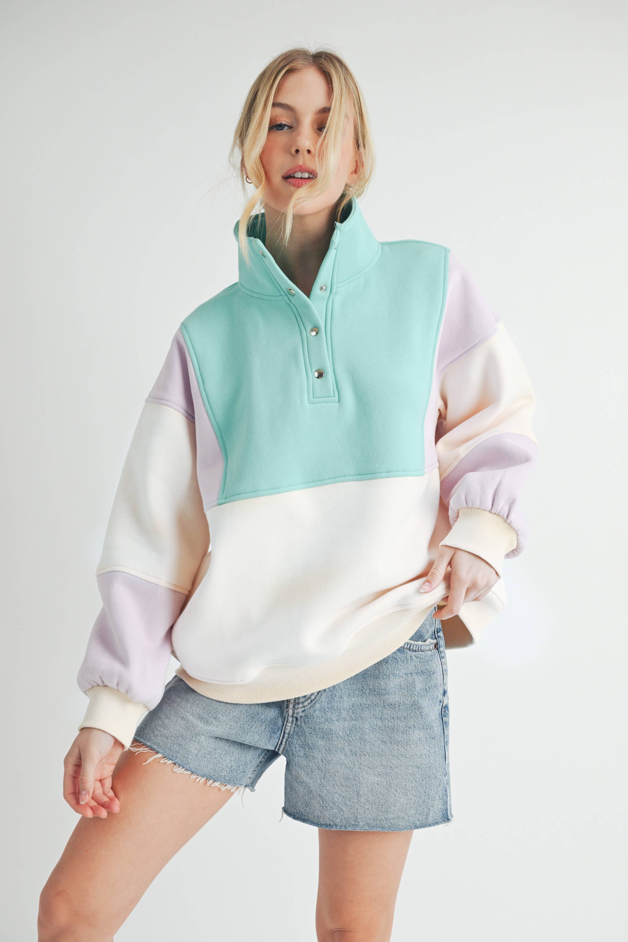 992EK Glo Colorblock Pullover