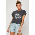 Just Small Town Girl  Vintage Graphic Crop Top
