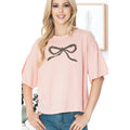 Bow Leopard - Cropped Top