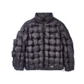 Quilted Nylon Puffer Jacket in Black