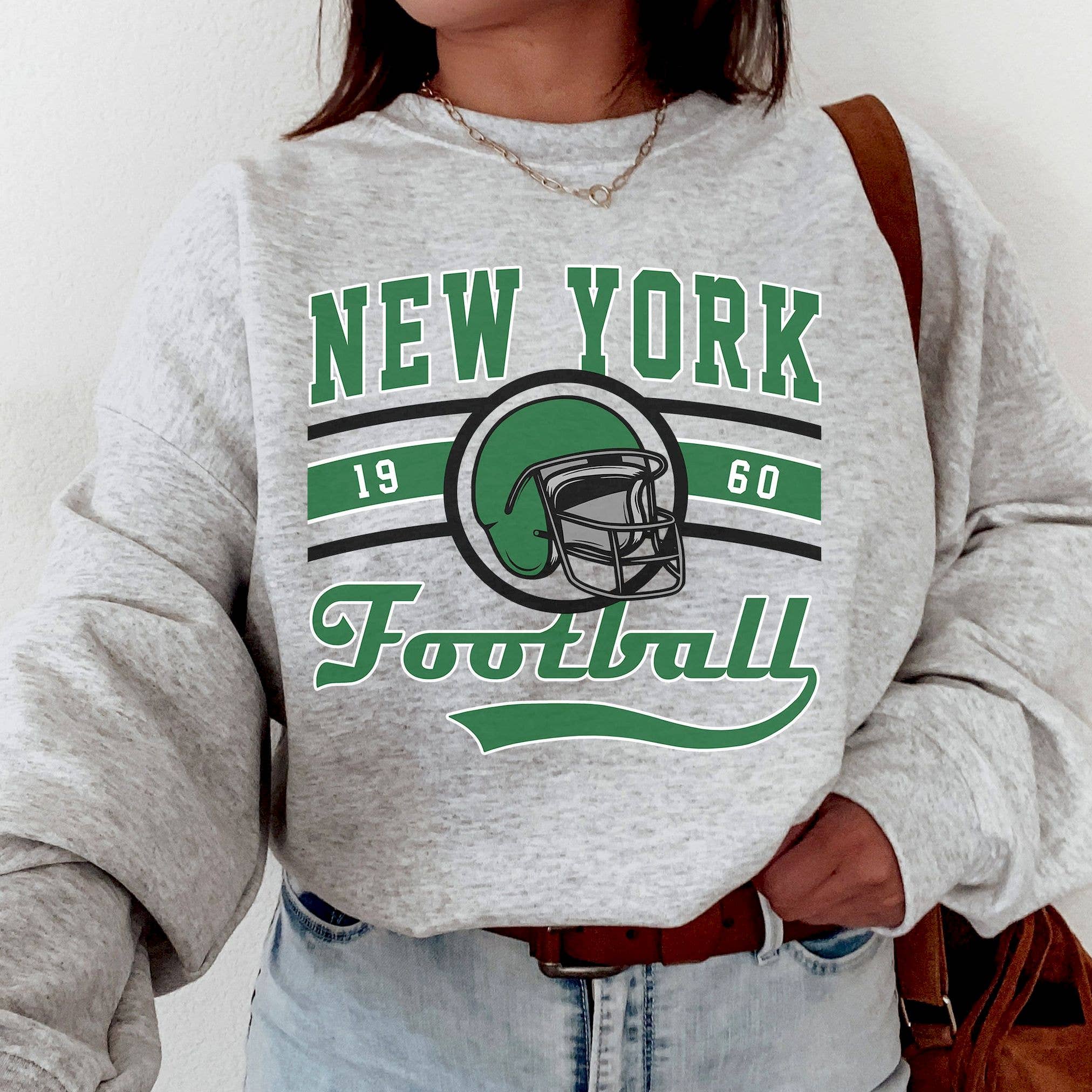 Vintage New York Jets Football Sweatshirt - Sunday Fan Gear
