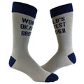 Mens World's Okayest Brother Socks