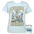 Lulu Mac 96-Sunshine Horse Ss-Heather Ice Blue