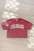 Colorado Cropped Mineral Graphic Top